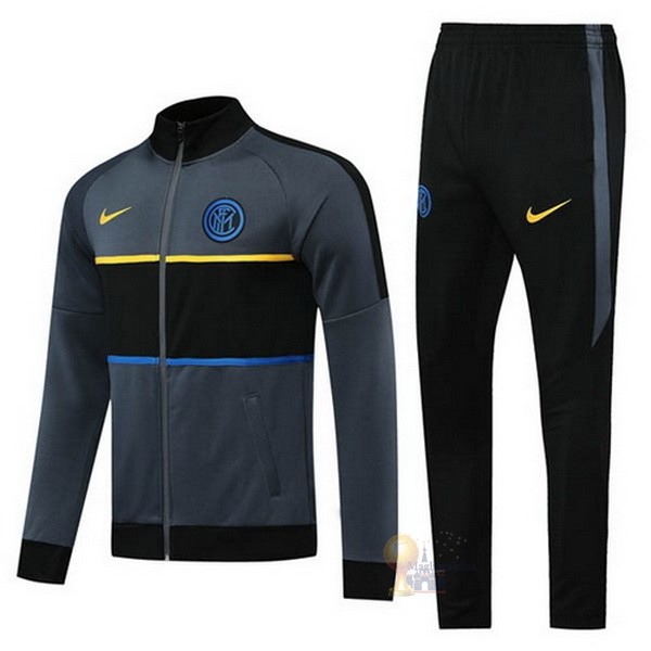 Calcio Maglie Giacca Inter Milán 2020 2021 Nero Grigio